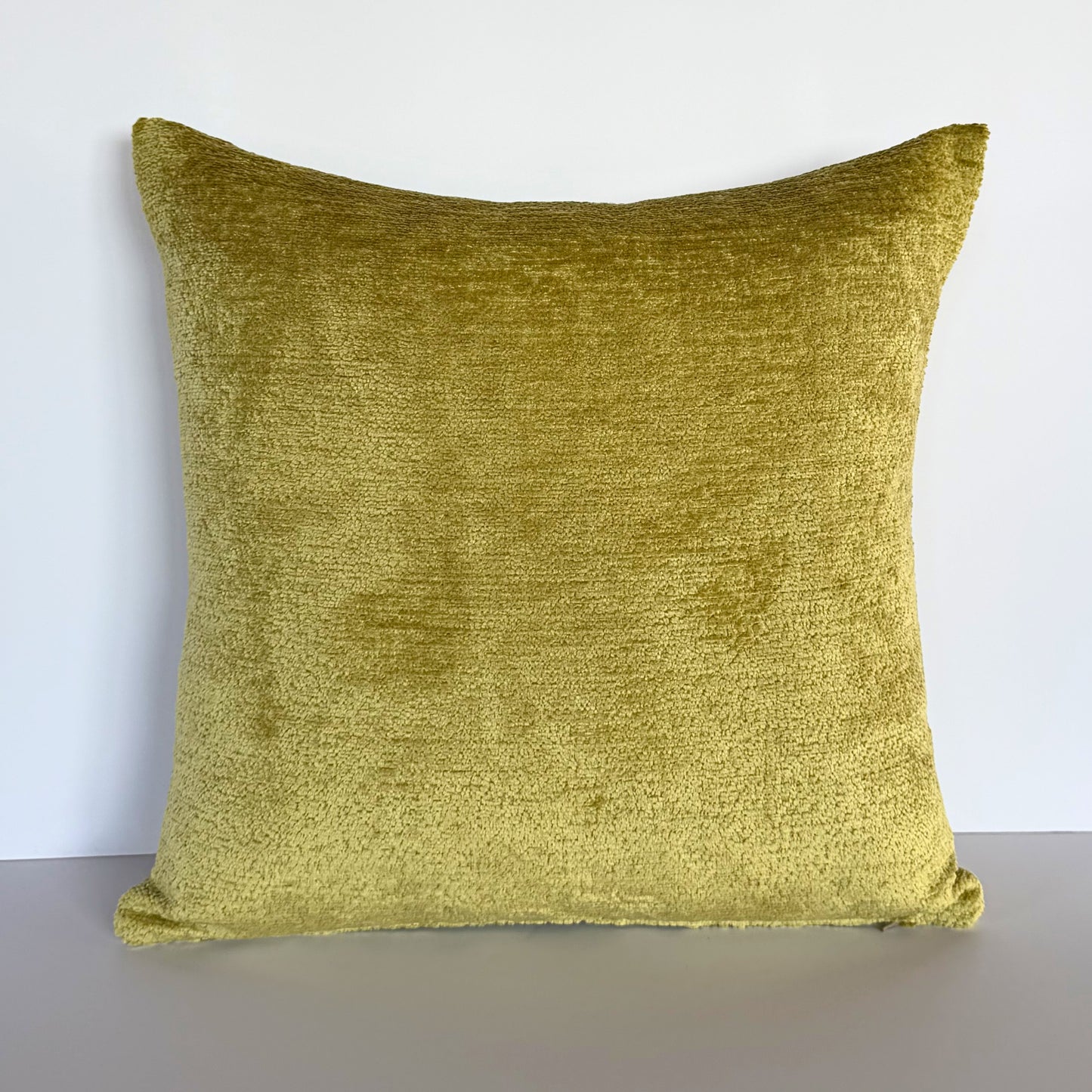 Chartreuse Plush - Cushion Cover - 45cm x 45cm