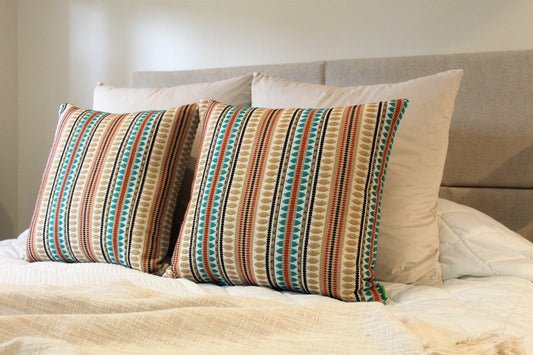 Turquoise & Sand Set - Cushion Bed Set