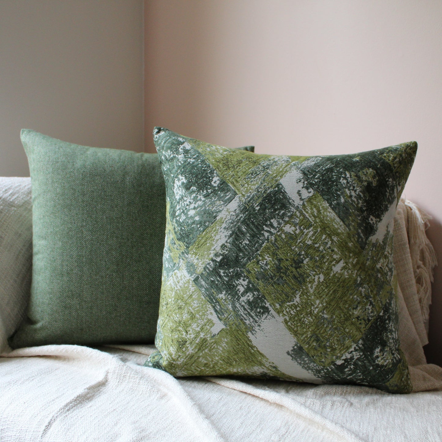 Green Geo Set - Cushion Cover Set