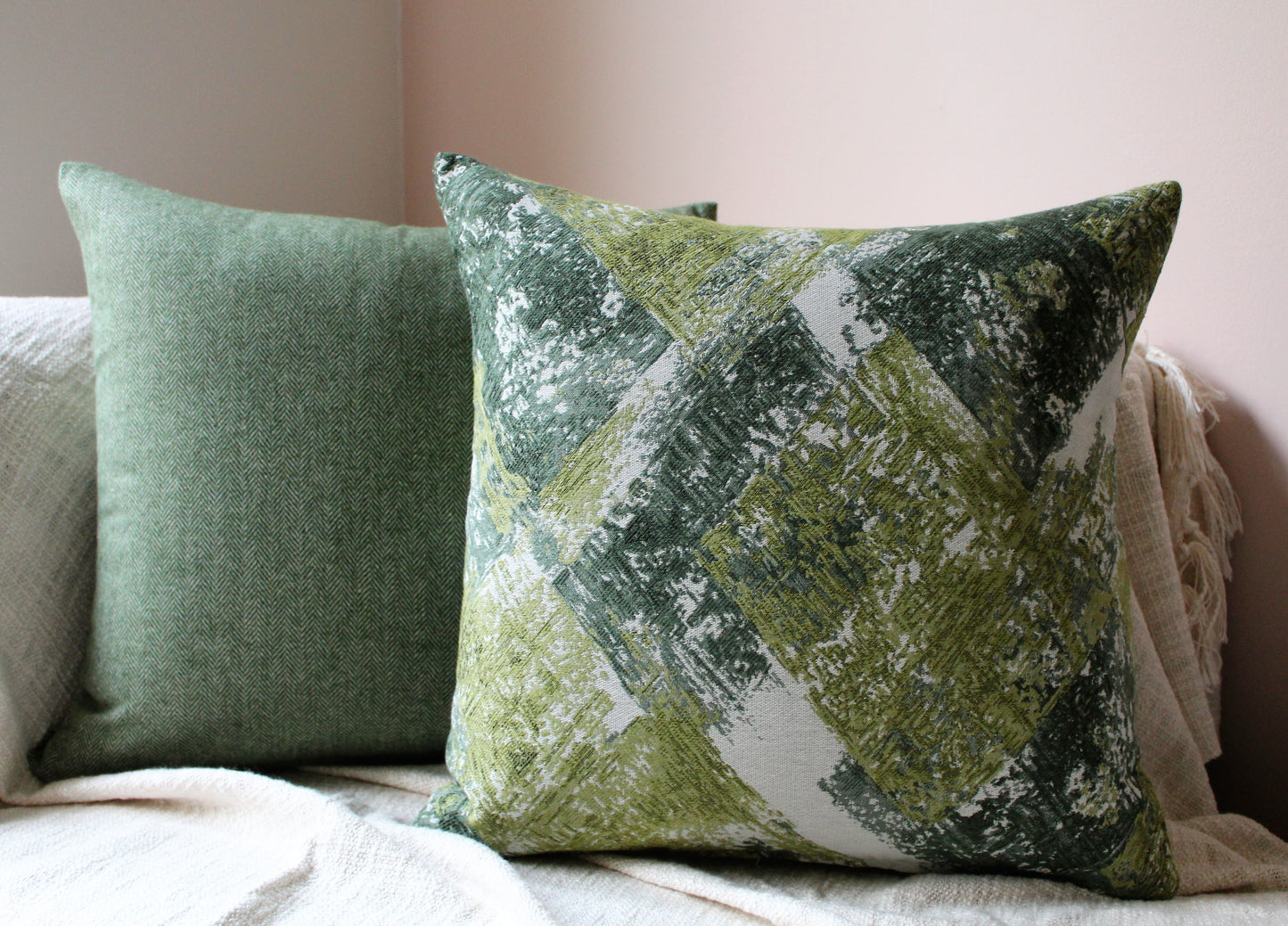 Green Geo Set - Cushion Cover Set
