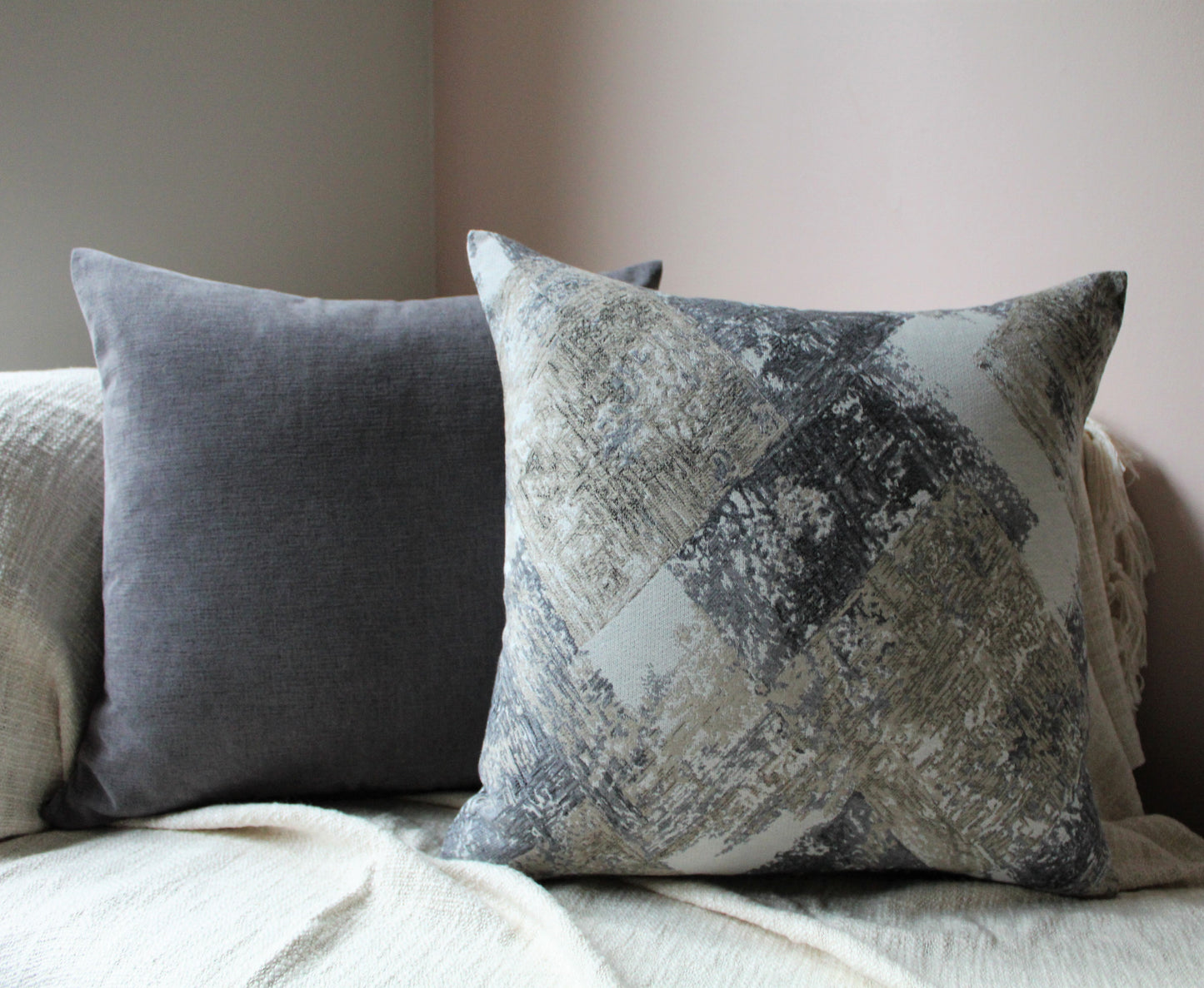 Beige Geo Set - Cushion Cover Set