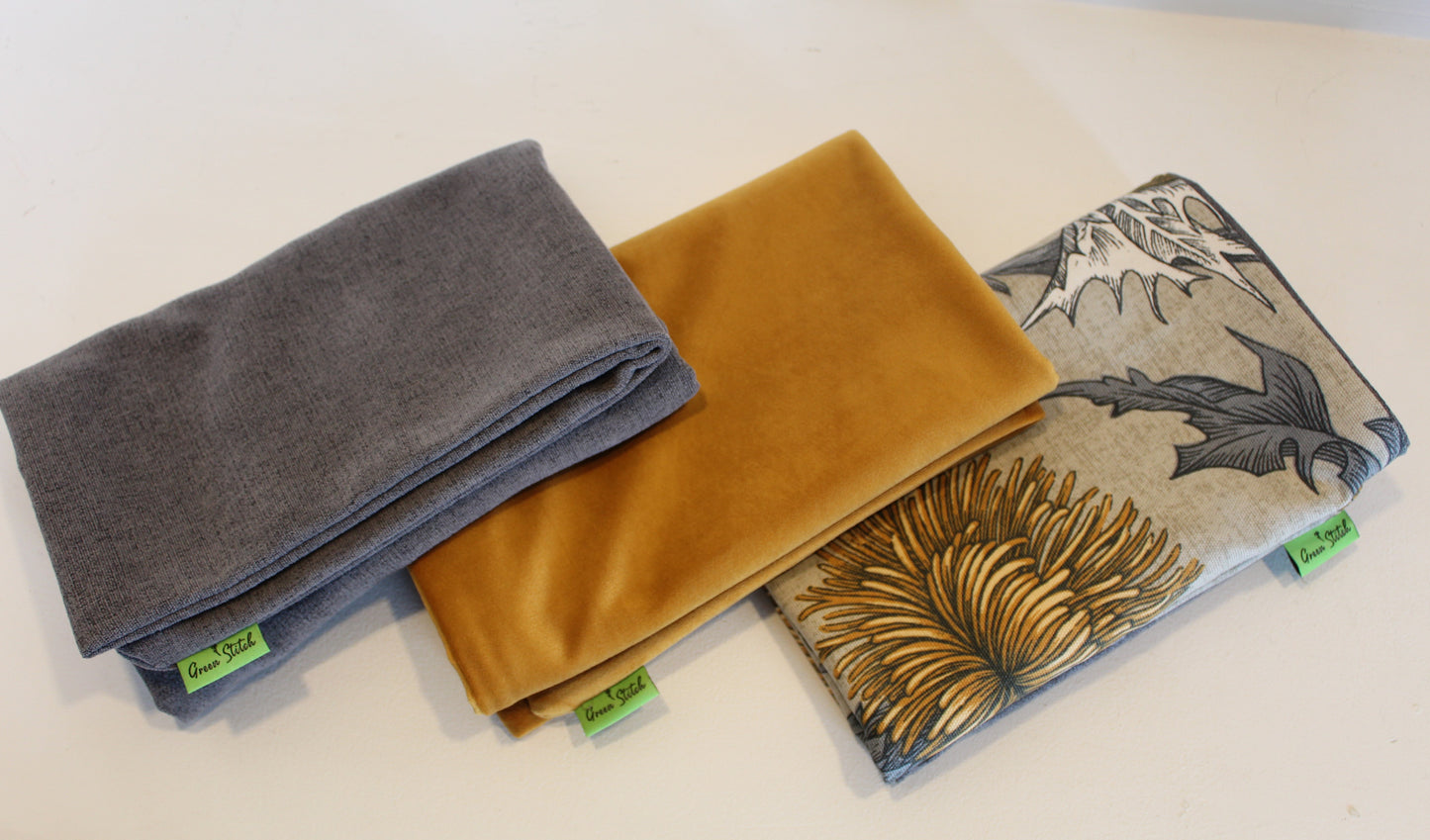 Bulb Mustard/Grey Set - Cushion Cover Set