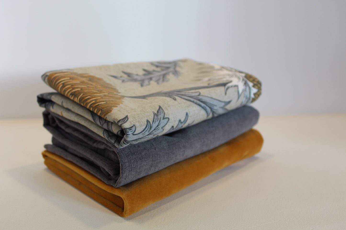Bulb Mustard/Grey Set - Cushion Cover Set
