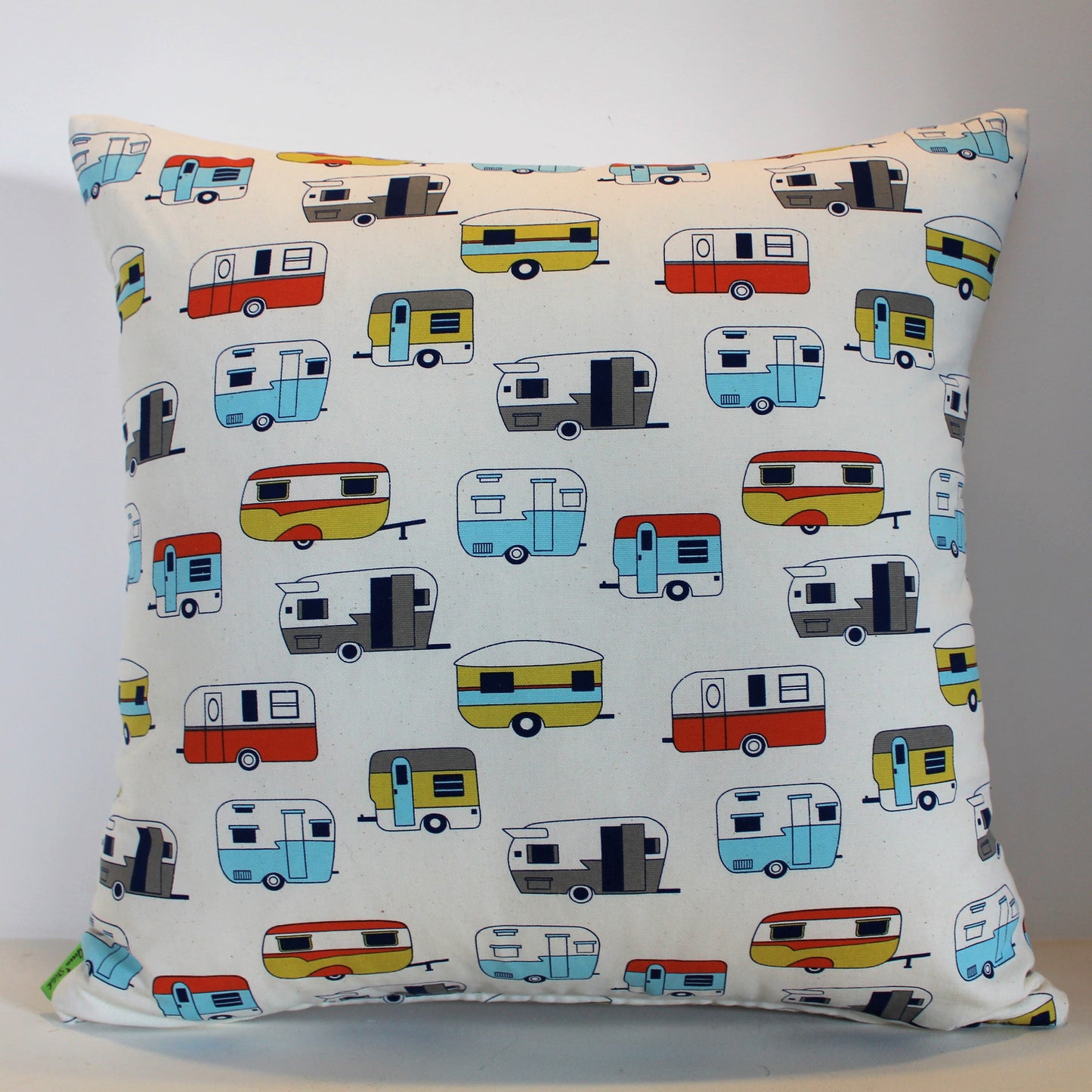 Happy Caravans - Cushion Cover - 50cm x 50cm