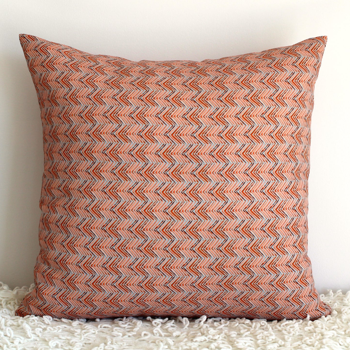 Rouge Chevron - Cushion Cover - 50cm x 50cm