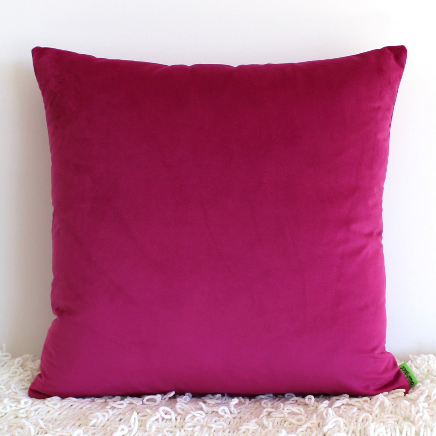 Bright Pink Velvet - Cushion Cover