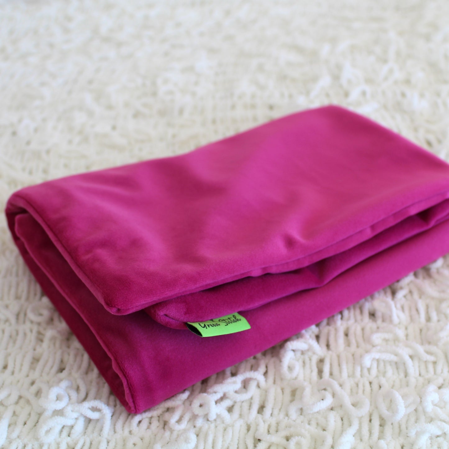 Bright Pink Velvet - Cushion Cover