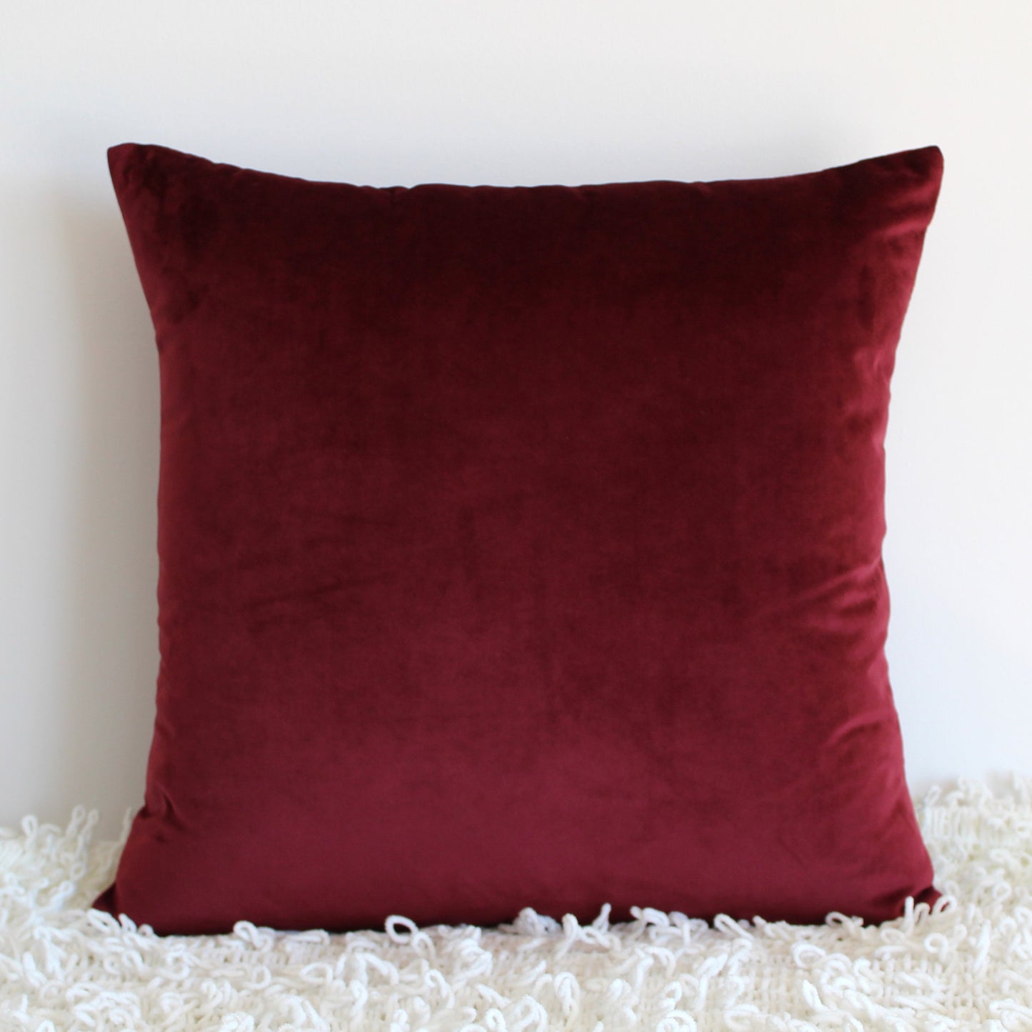 Maroon Velvet - Cushion Cover