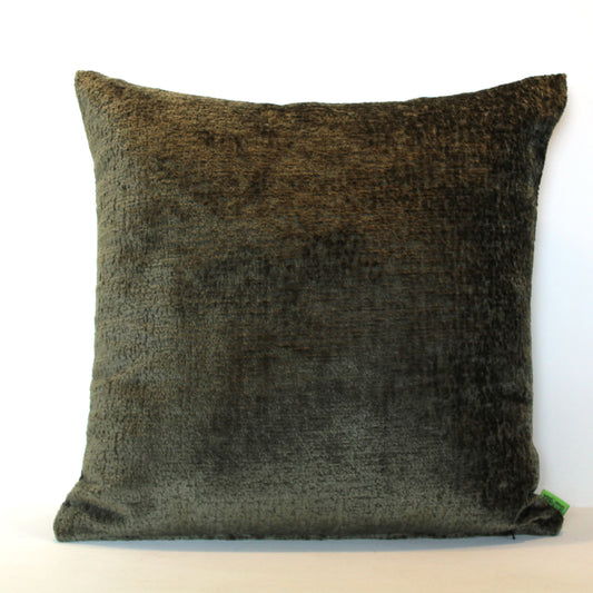 Textured Olive Teddy - Cushion Cover - 50cm x 50cm