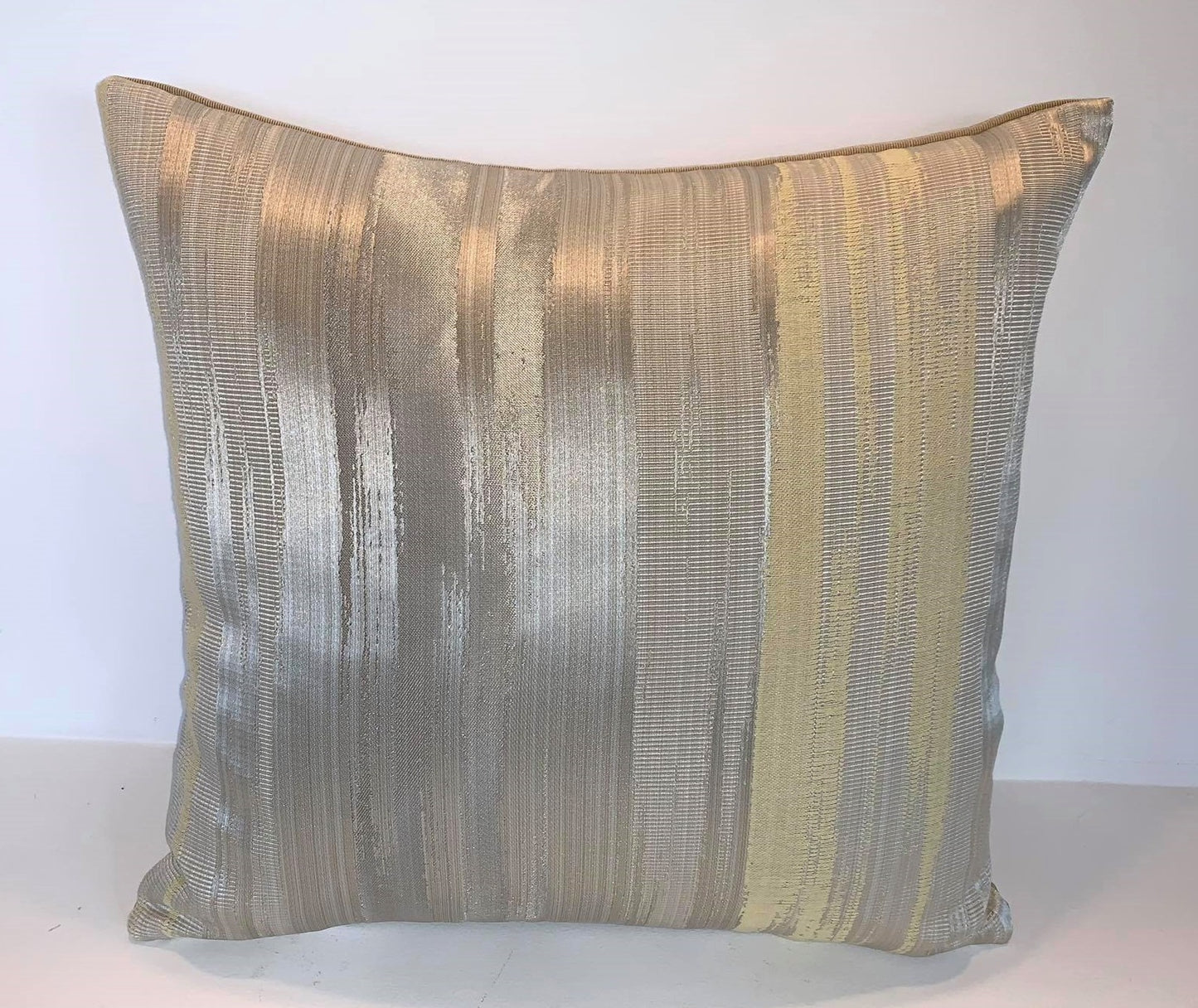 Golden Striped -Cushion Cover - 45cm x 45cm