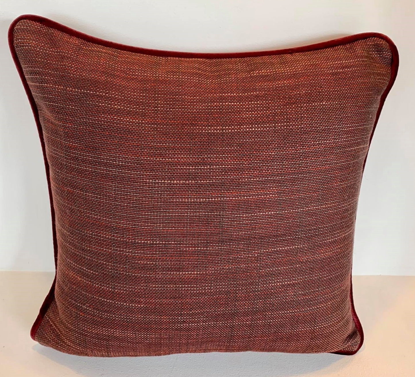 Set of 2 - Tierra Maroon -Cushion Cover- 41cm x 40 cm