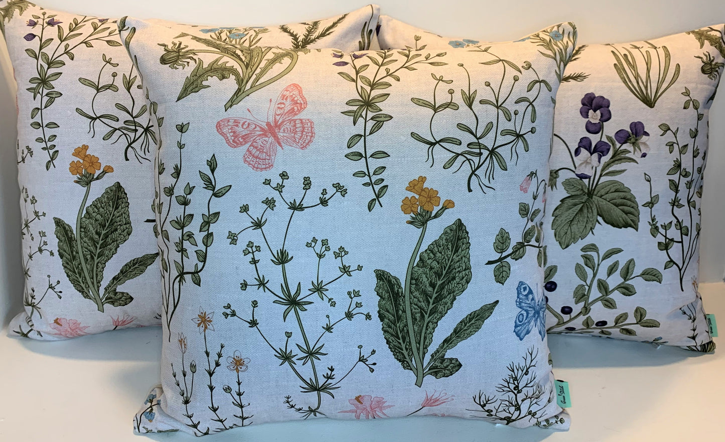 Plants & Butterflies - Cushion Cover - 45cm x 45cm