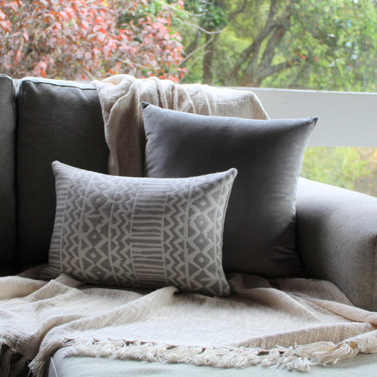 Grey & White Geometric Set - Cushion Set