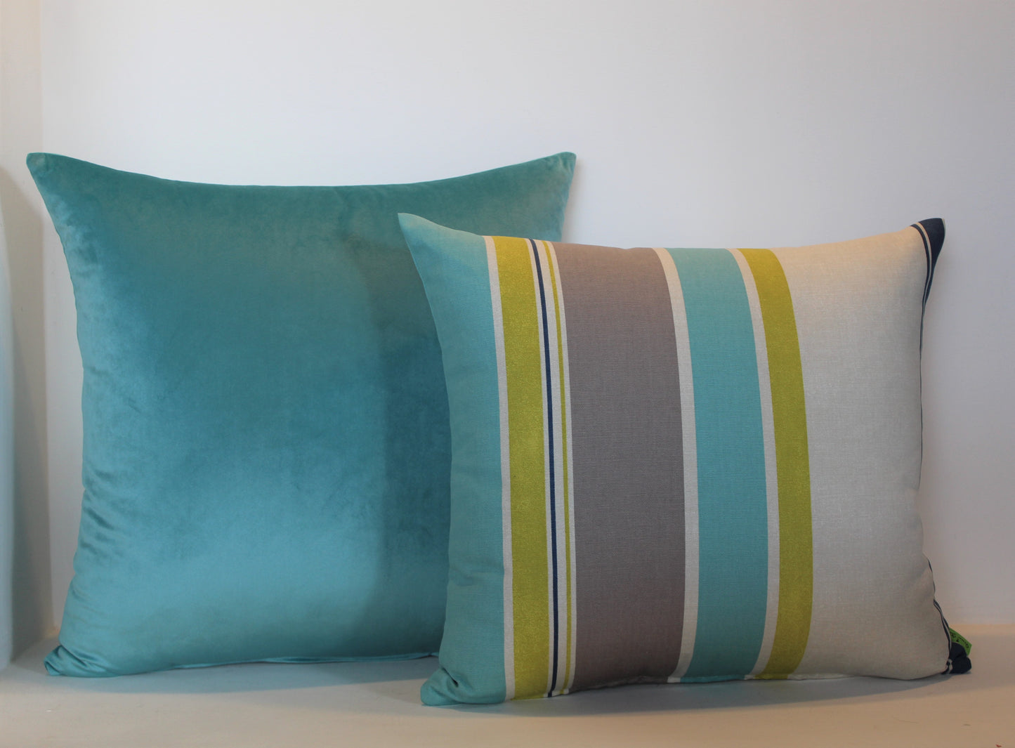 Pembroke Stripe & Velvet Set - Cushion Cover Set