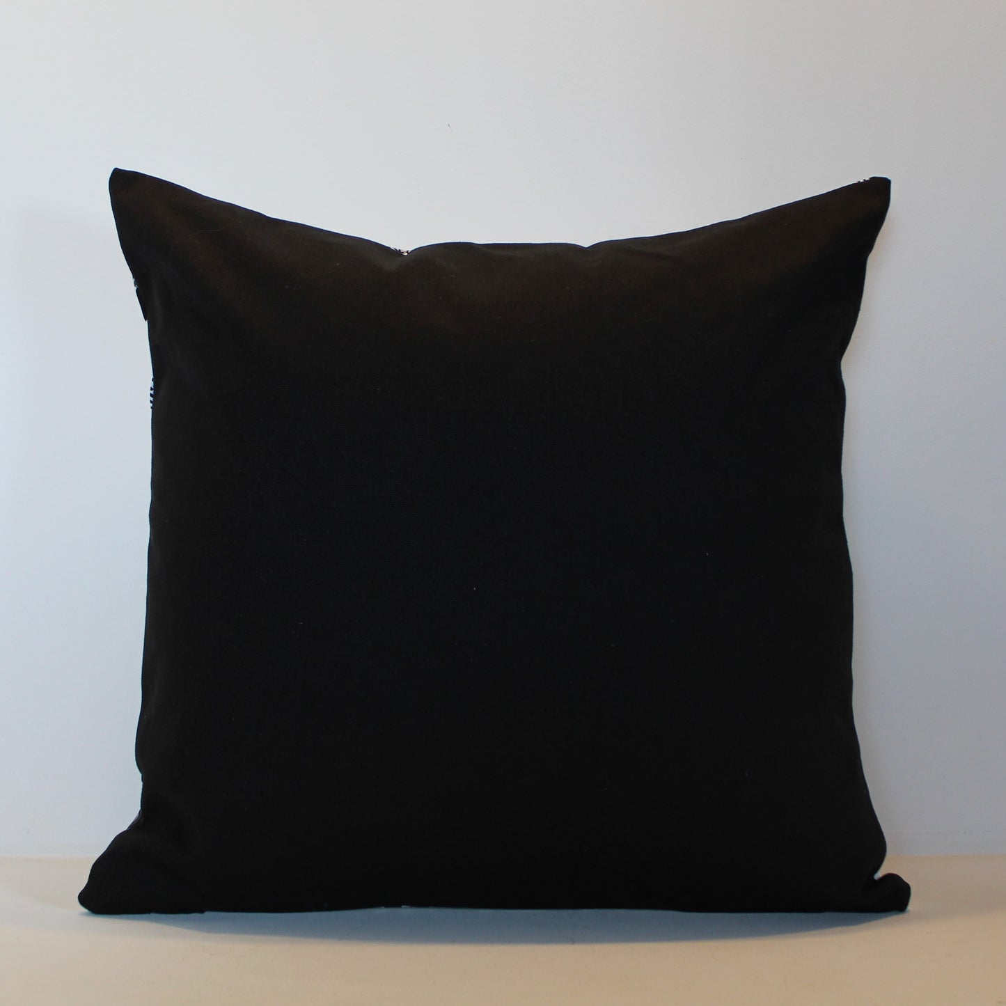 Monochrome Black & White Floral - Cushion Cover - 48cm x 47cm