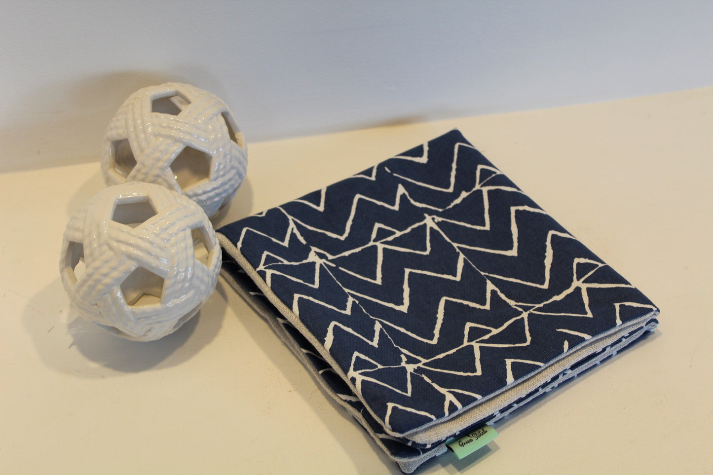 Blue & White Mali - Cushion Cover - 50cm x 41cm