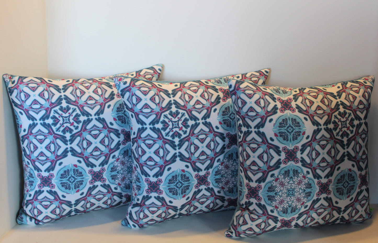 Blue Mosaic - 45cm x 45cm - Cushion Cover