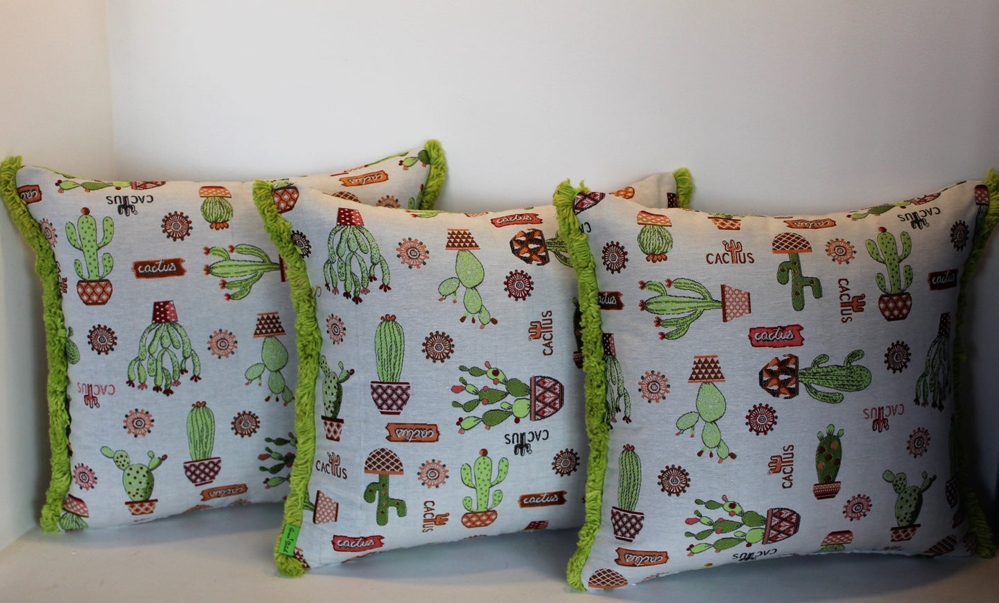 Green Cactus- Cushion Cover - 41cm x 44cm