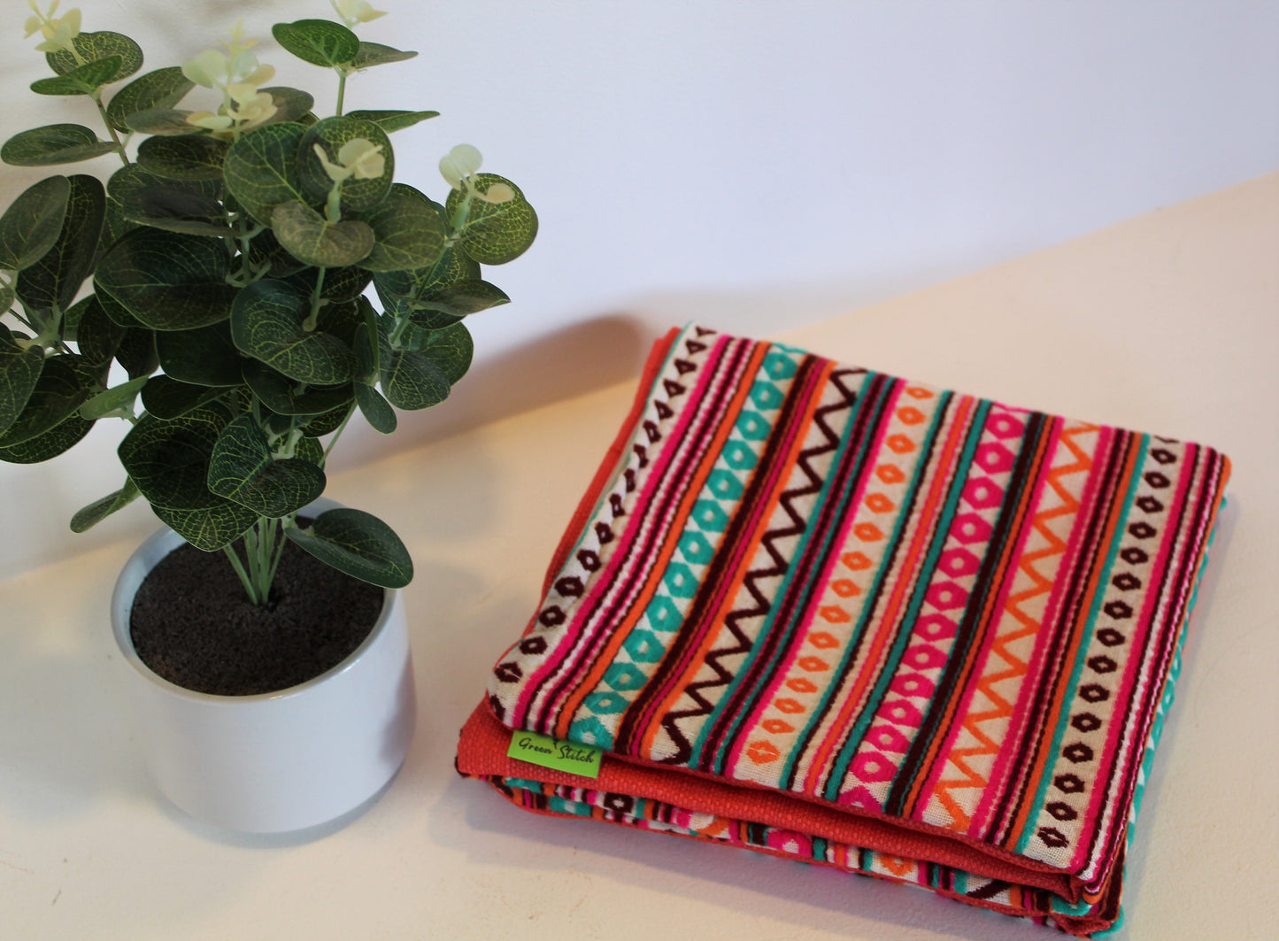 Bright Inca Stripes - Cushion Cover - 45cm x 45cm