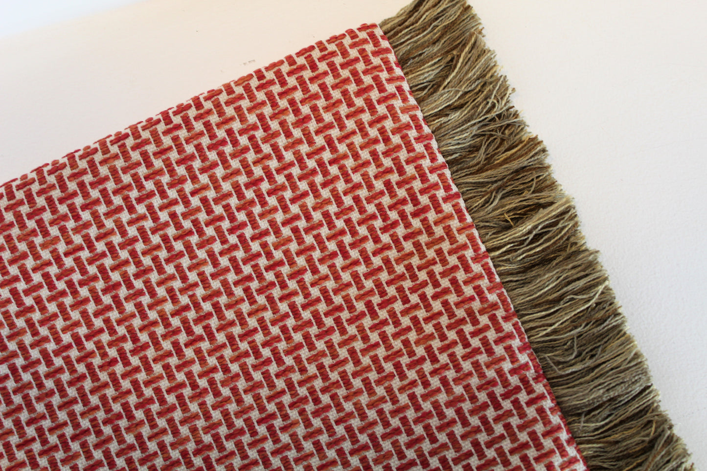 Orange-Red Trim - Cushion Cover - 44cm x 40cm