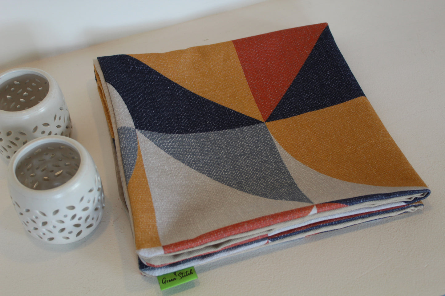 Seemless Geo Orange - Cushion Cover - 50cm x 50cm