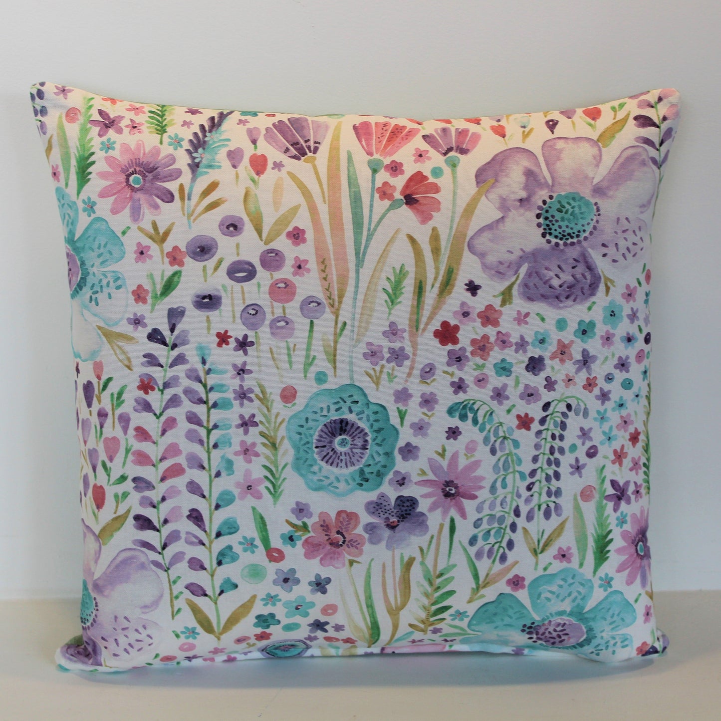 Summery Purple Flowers - Cushion Cover - 45cm x 45cm