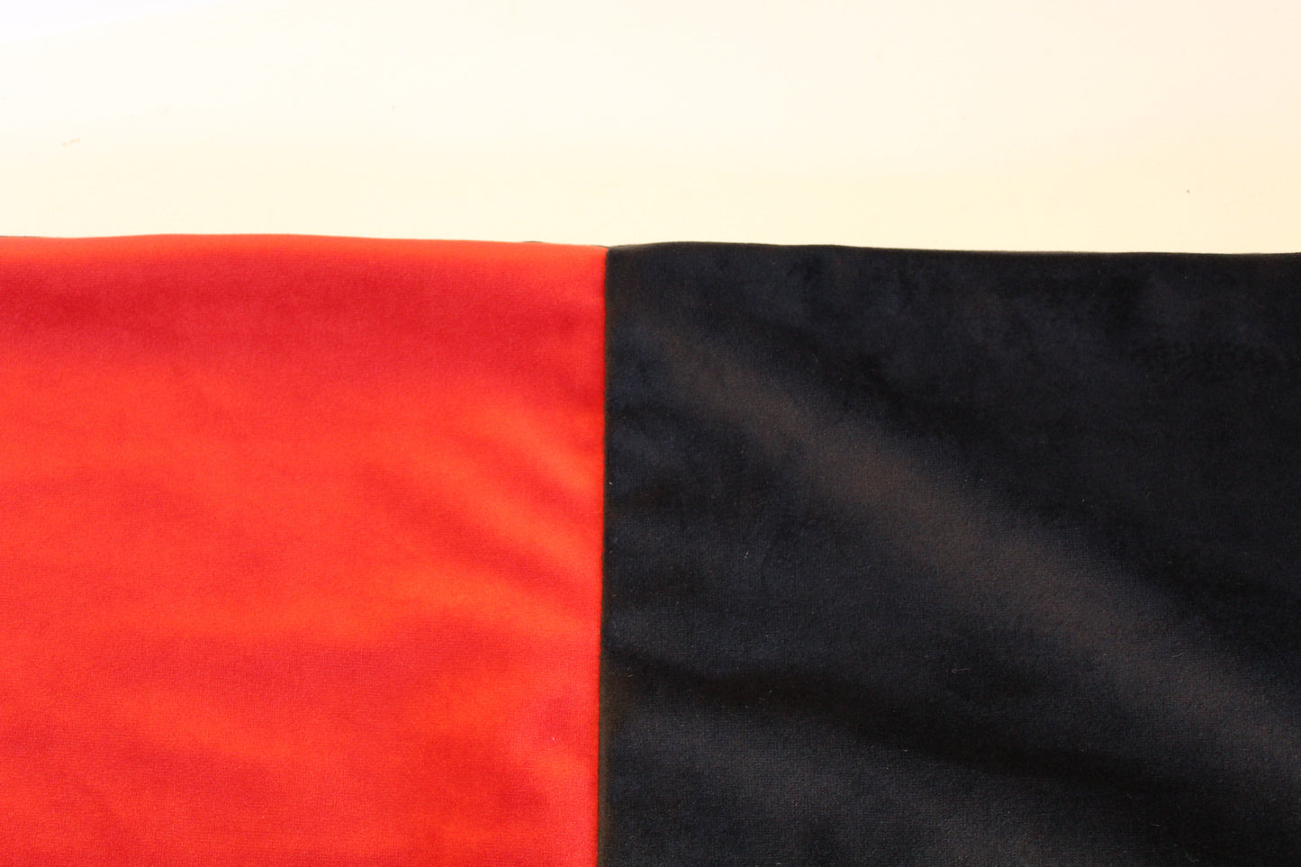 Set of 2 - Red & Black Contrast - Cushion Covers - 60cm x 35cm