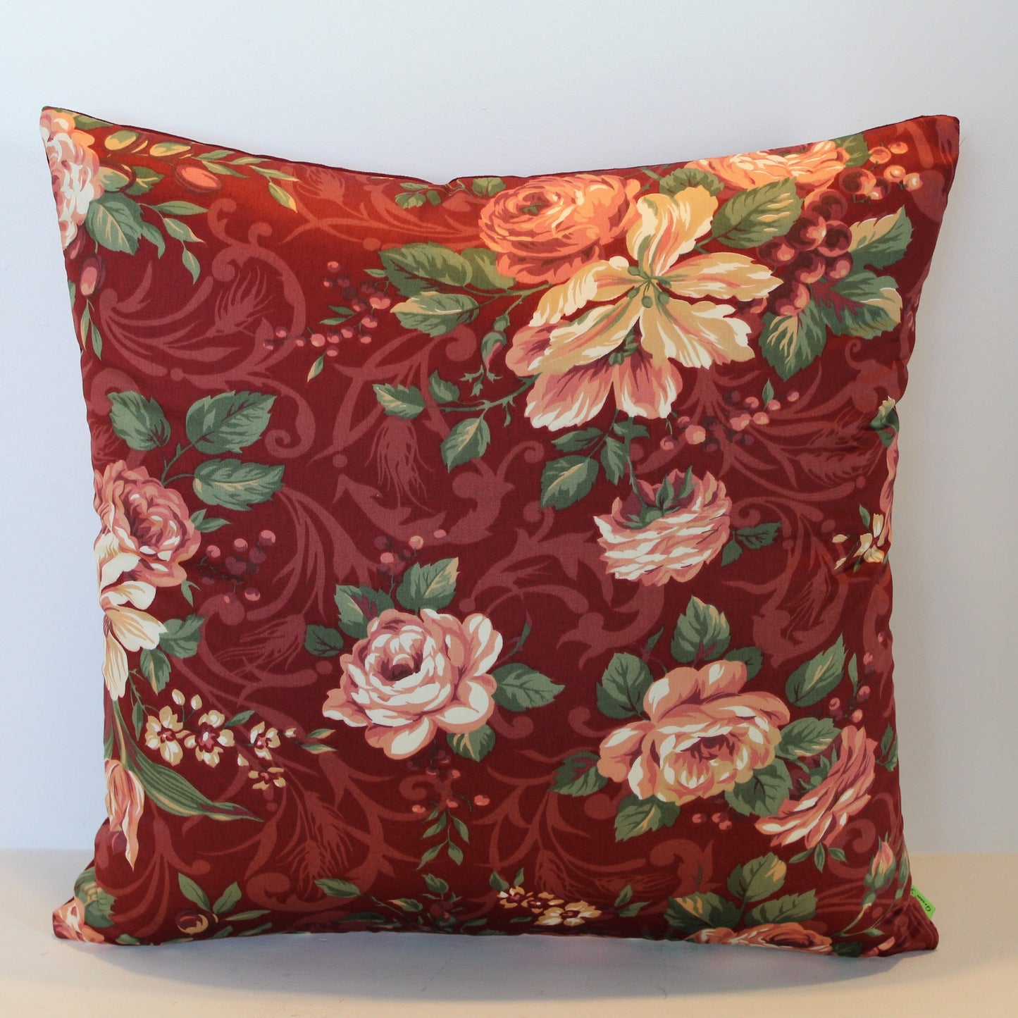 Rosso Corsa Roses - Cushion cover - 50cm x 50cm