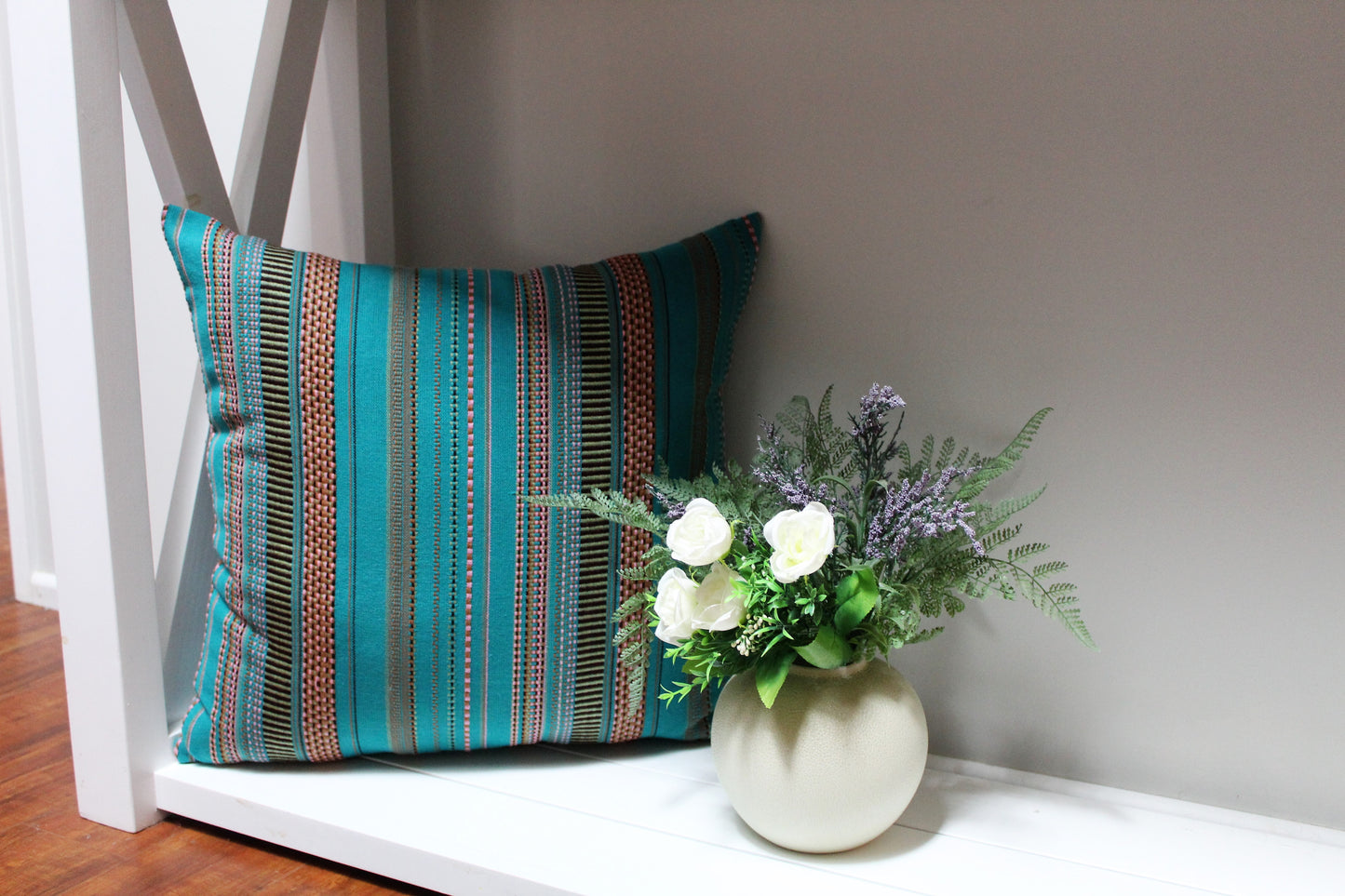 Inca Teal - Cushion Cover - 50cm x 50cm