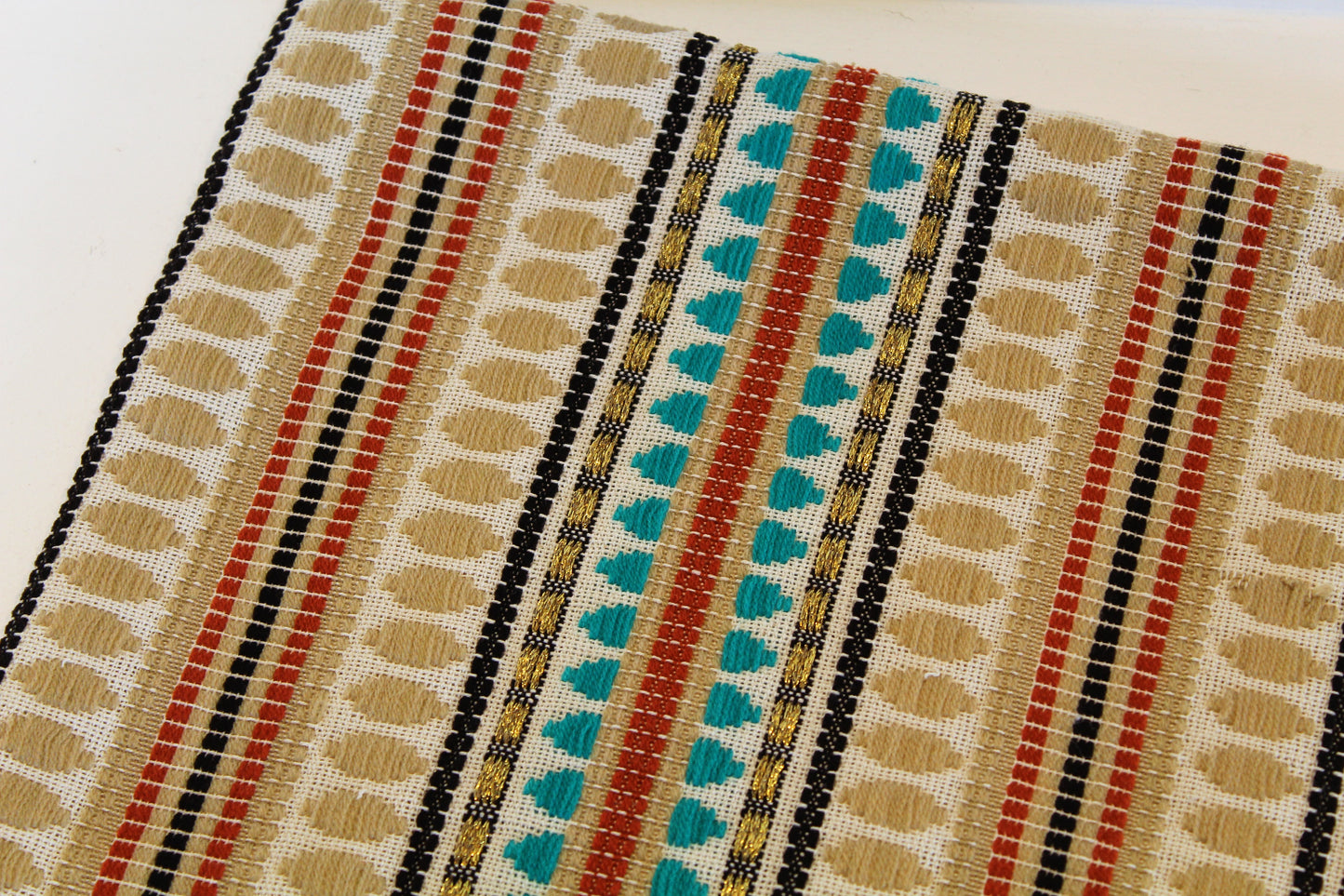 Turquoise & Sand - Cushion Cover - 48cm x 48cm