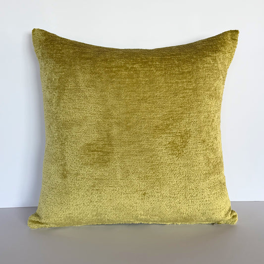 Chartreuse Plush - Cushion Cover - 45cm x 45cm