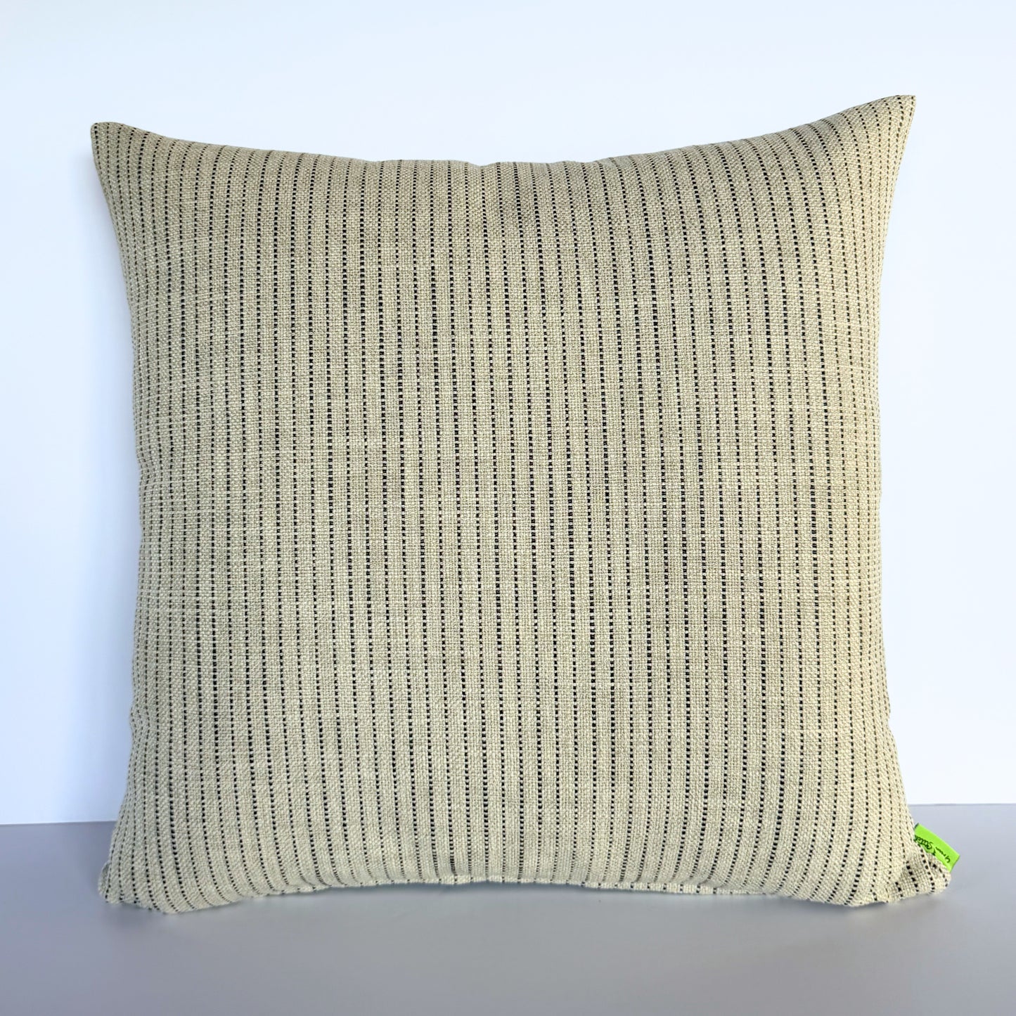Black Natural Stripe - Cushion Cover