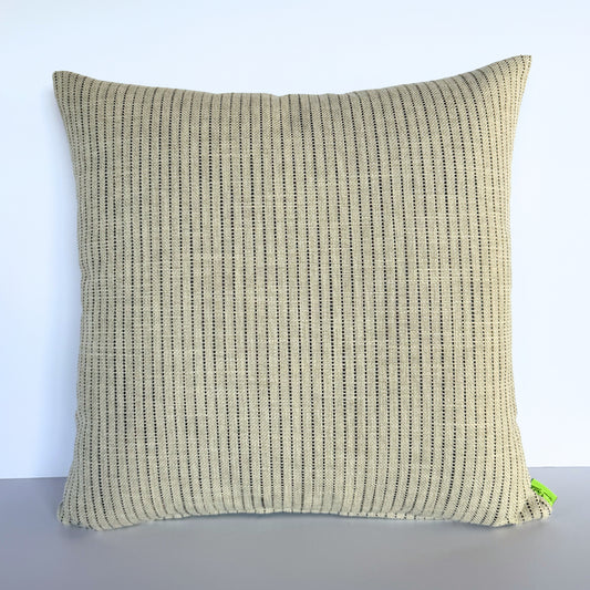 Black Natural Stripe - Cushion Cover