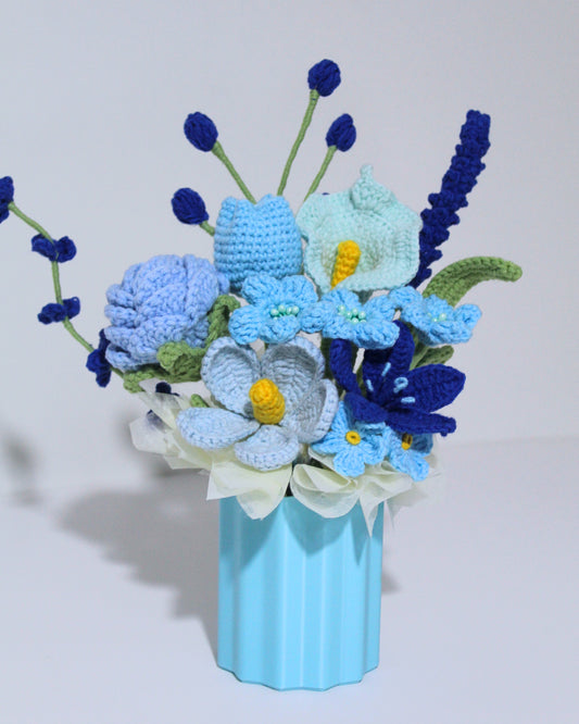 Dreamy Blues – Forever Bloom Vase Arrangement