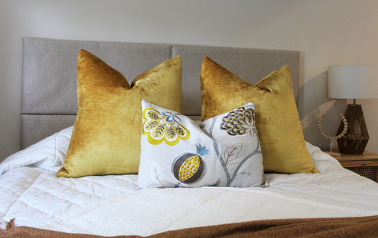 Sunshine Embroidery Bed Set - Cushion Cover Bed Set