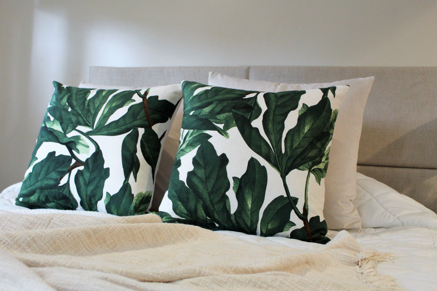 Tropical Plants Set - Cushion Bed Set