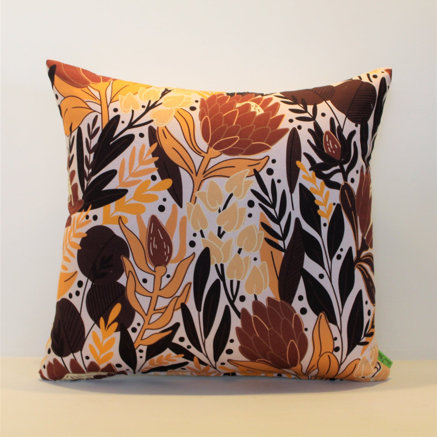 Orange Flower Basket Set - Cushion Cover Set