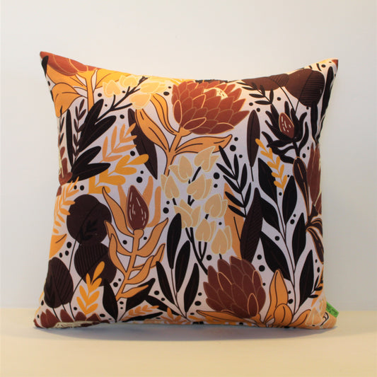 Orange Flower Basket - Cushion Cover - 47cm x 46cm