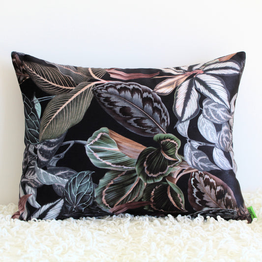 Zanzibar Coal Velvet - Cushion Cover - 50cm x 38cm