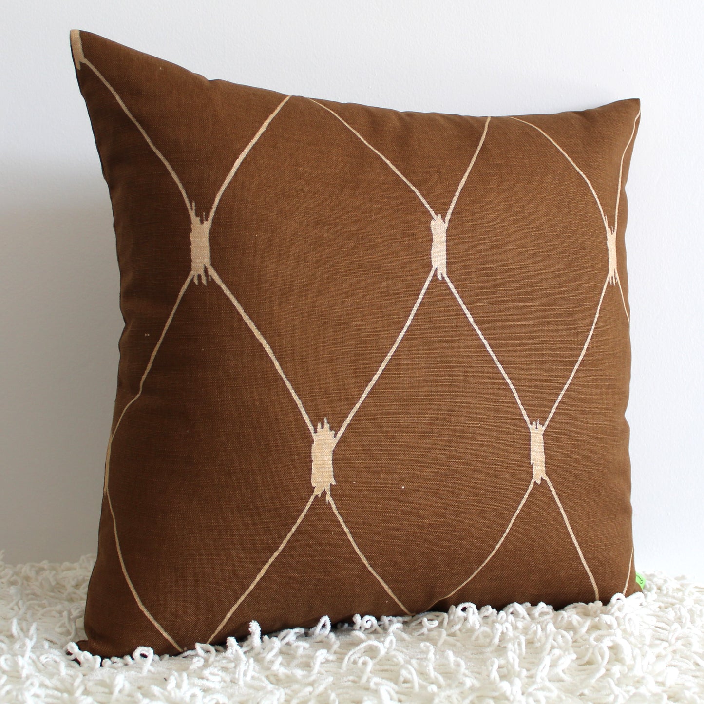 Mocha Diamond - Cushion Cover - 50cm x 50cm