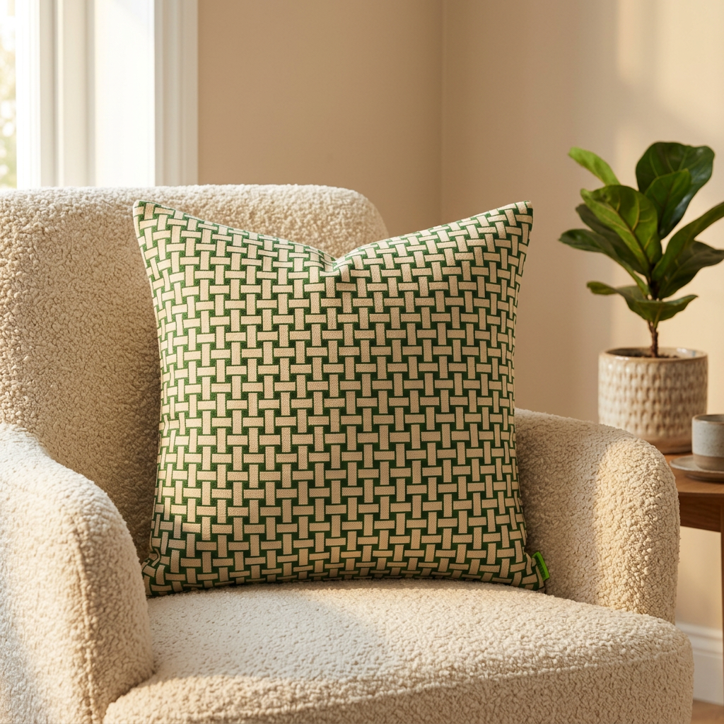 Forest Basketweave - Cushion Cover - 45cm x 45cm