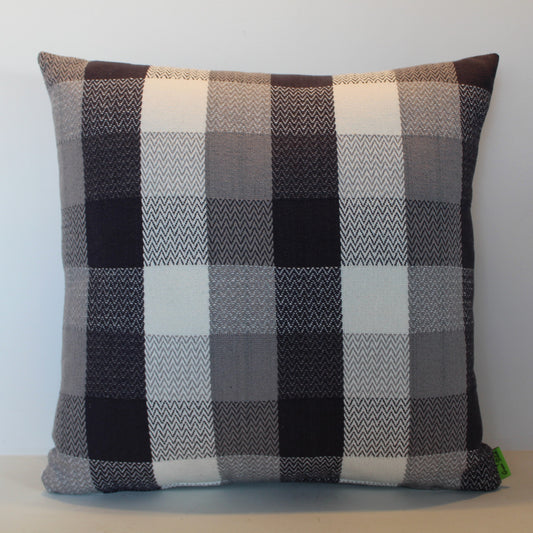 Grey Checkerboard - Cushion Cover - 47cm x 47cm