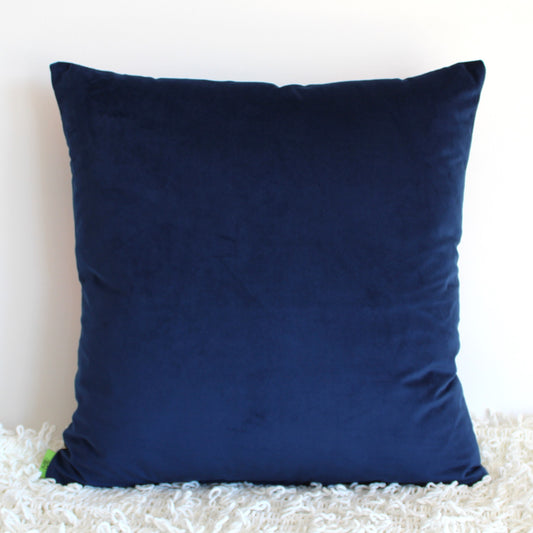 Rose Blue Velvet - Cushion Cover - 50cm x 50cm