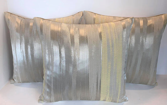 Golden Striped -Cushion Cover - 45cm x 45cm