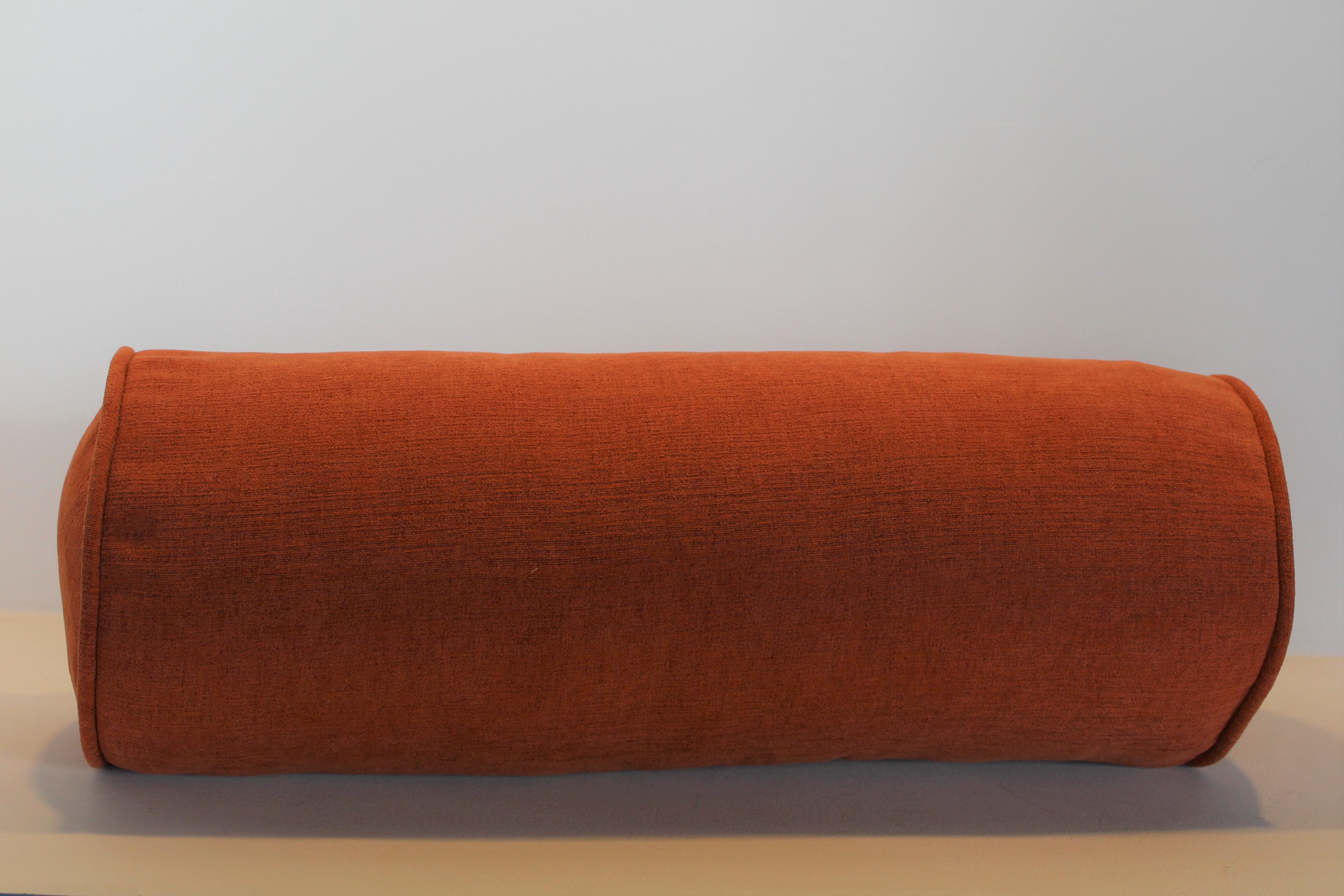 Orange 2024 bolster cushion