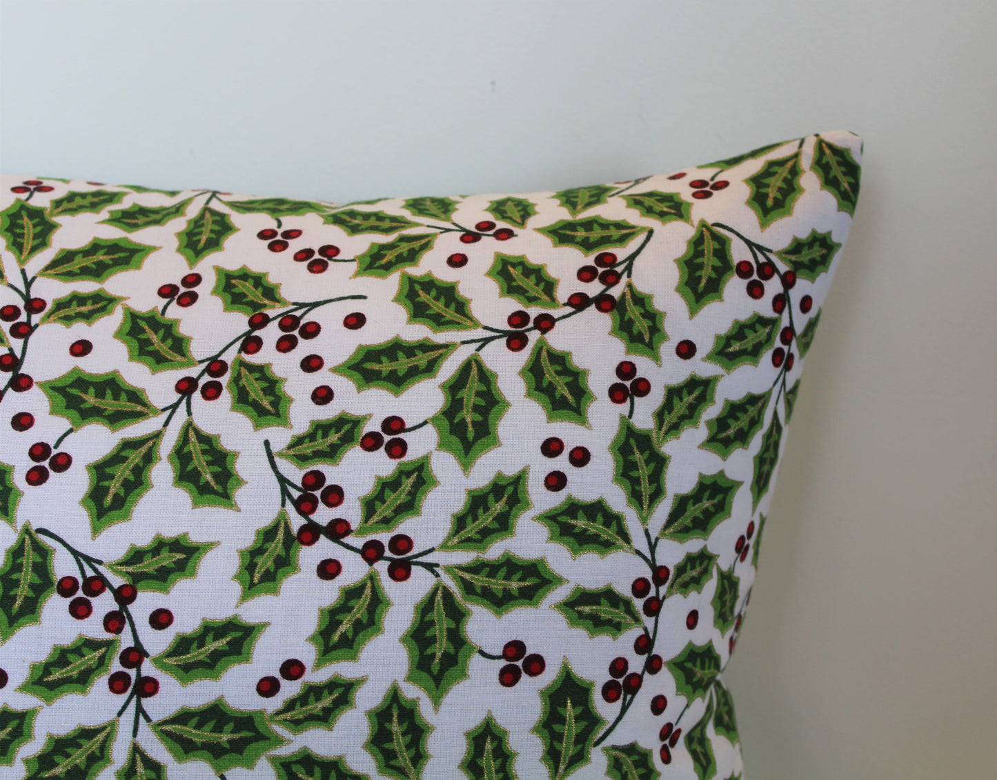 Christmas Hollies - Cushion Cover - 40cm x 40cm