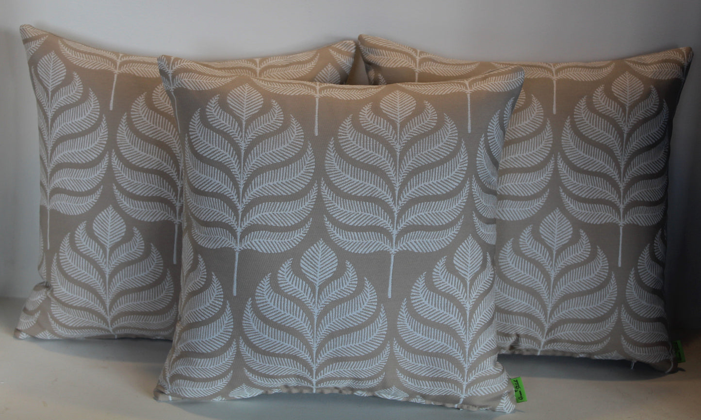 Beige Leaf - Cushion Cover - 45cm x 45cm