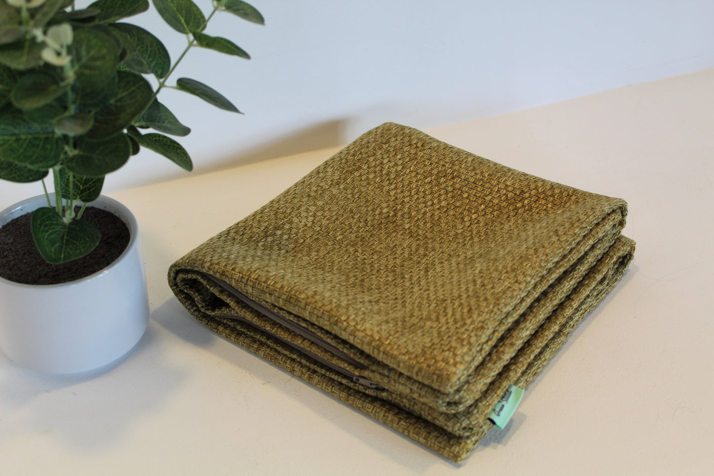 Green Woven - Cushion Cover - 45cm x 45cm