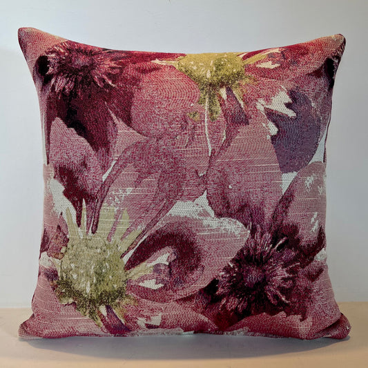 Orchard Purple Flowers  - Cushion Cover - 44cm x 44cm