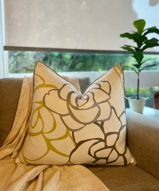 Floral Outlines - Cushion Cover - 60cm x 60cm